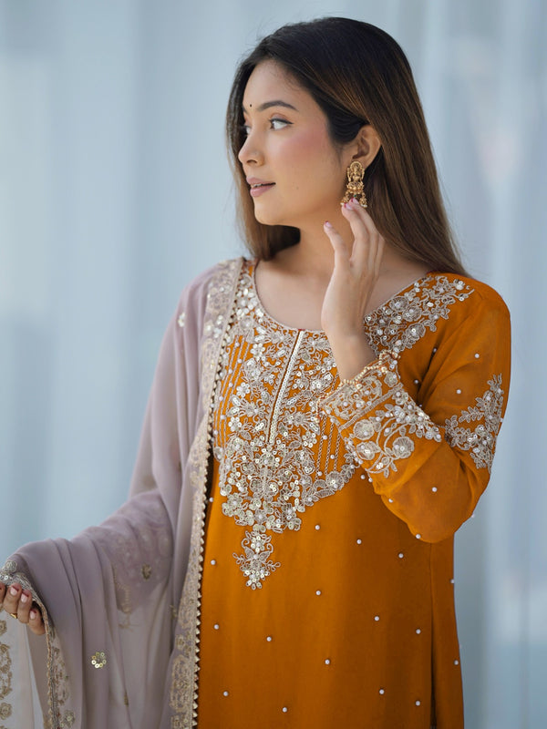 Designer Georgette Haldi Indo Western