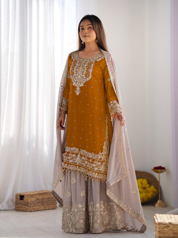 Designer Georgette Haldi Indo Western