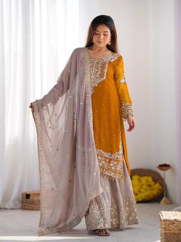 Designer Georgette Haldi Indo Western