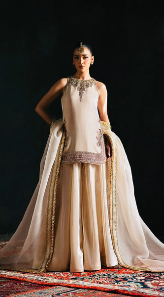 Heavy Franch Crape Palazzo Set Indo Western