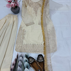 Heavy Franch Crape Palazzo Set Indo Western