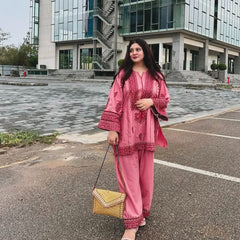 Luxury Threads: Heavy Jam Cotton Ethnic Ensemble Co-Ord Sets