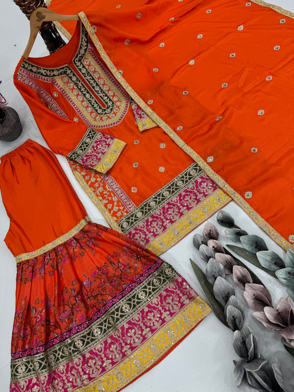 Mirror Work Plazzo Indo Western