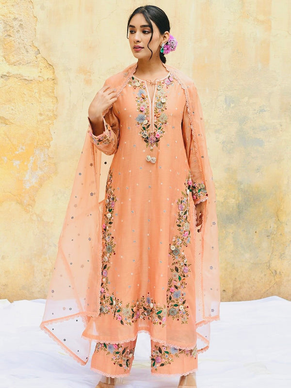 Heavy Embroidery Dresses Top-Plazzo with Dupatta