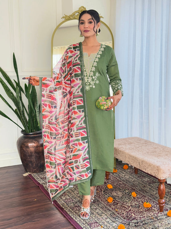 Pure linen Dupatta Dresses
