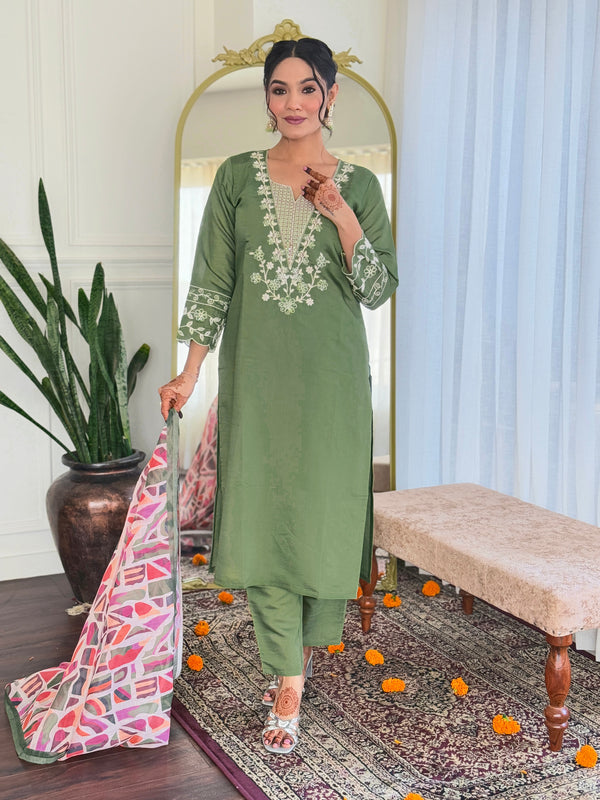 Pure linen Dupatta Dresses
