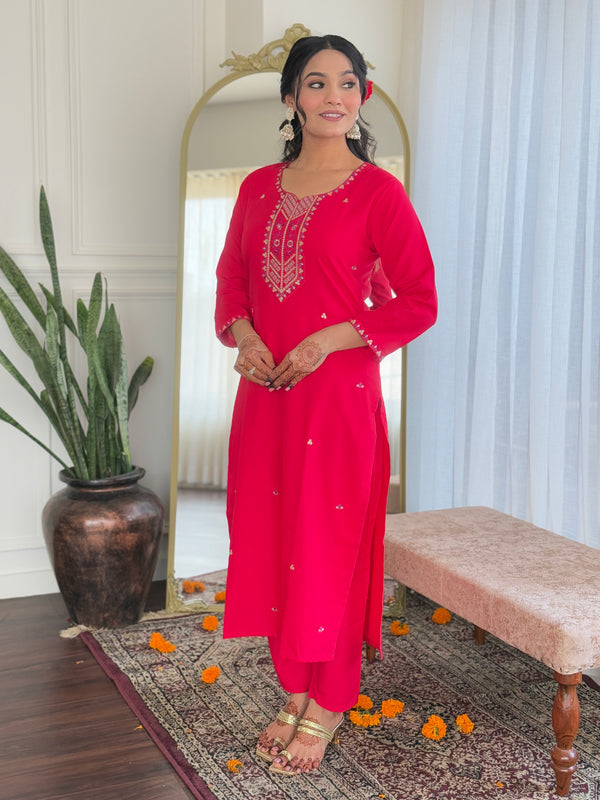 Chanderi Silk Three Pice Dresses