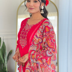 Chanderi Silk Three Pice Dresses