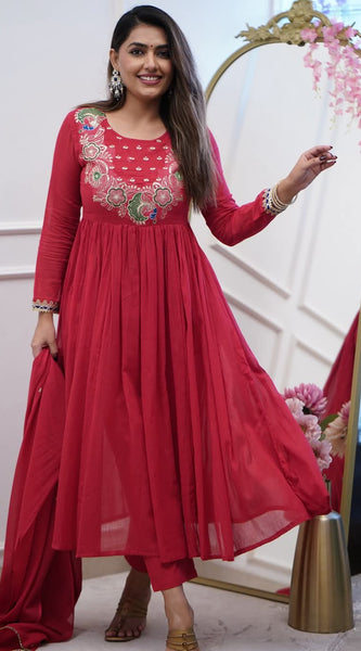 Embroidered Anarkali Dresses