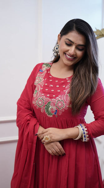 Embroidered Anarkali Dresses