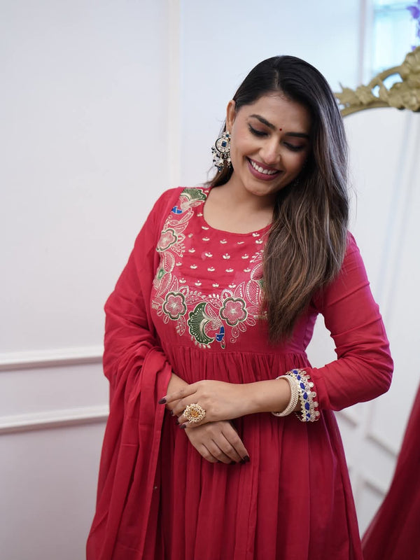 Embroidered Anarkali Dresses