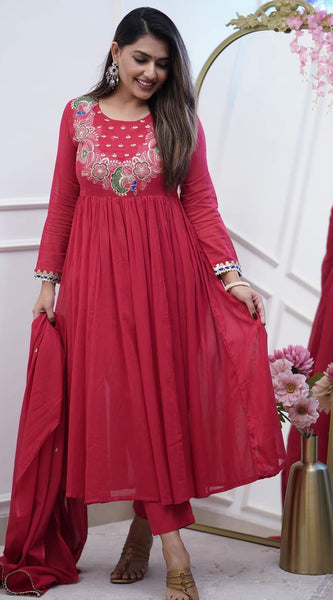 Embroidered Anarkali Dresses
