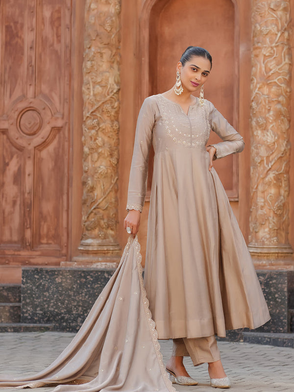 Anarkali Dresses with Pant and Dupatta