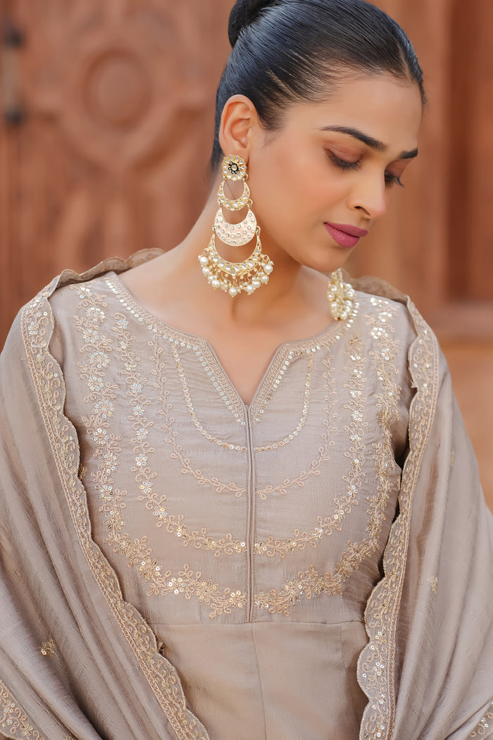 New Anarkali Kurta Set with Pant and Dupatta