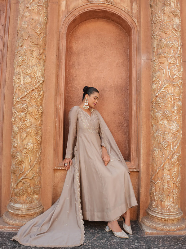 Anarkali Dresses with Pant and Dupatta