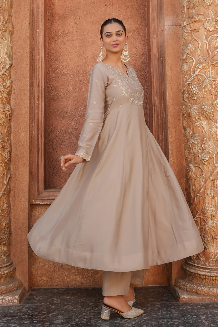 New Anarkali Kurta Set with Pant and Dupatta