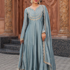 New Anarkali Kurta Set with Pant and Dupatta