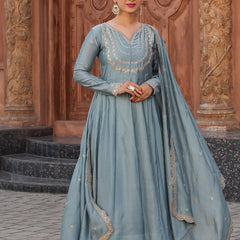 New Anarkali Kurta Set with Pant and Dupatta
