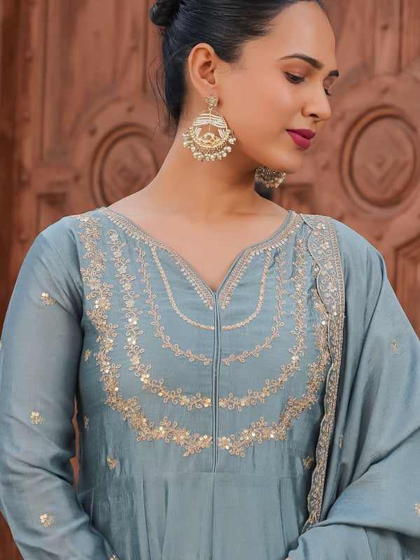 Anarkali Dresses with Pant and Dupatta