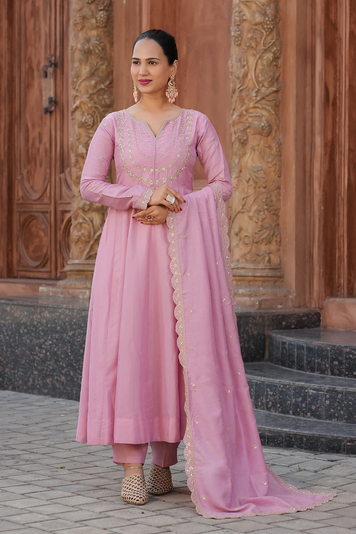 New Anarkali Kurta Set with Pant and Dupatta