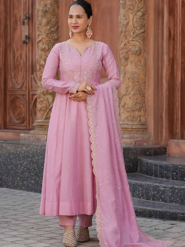 Anarkali Dresses with Pant and Dupatta