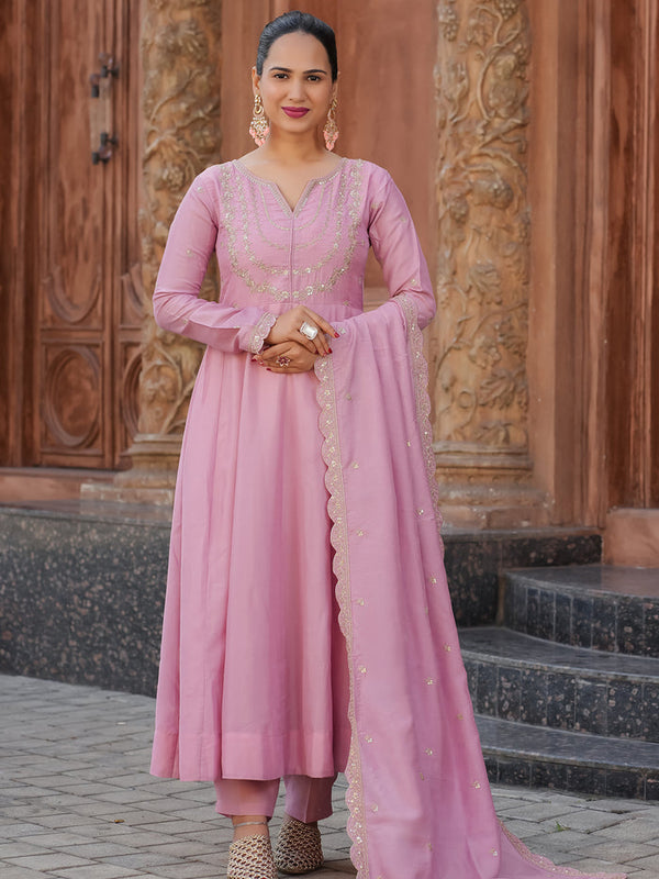 Anarkali Dresses with Pant and Dupatta