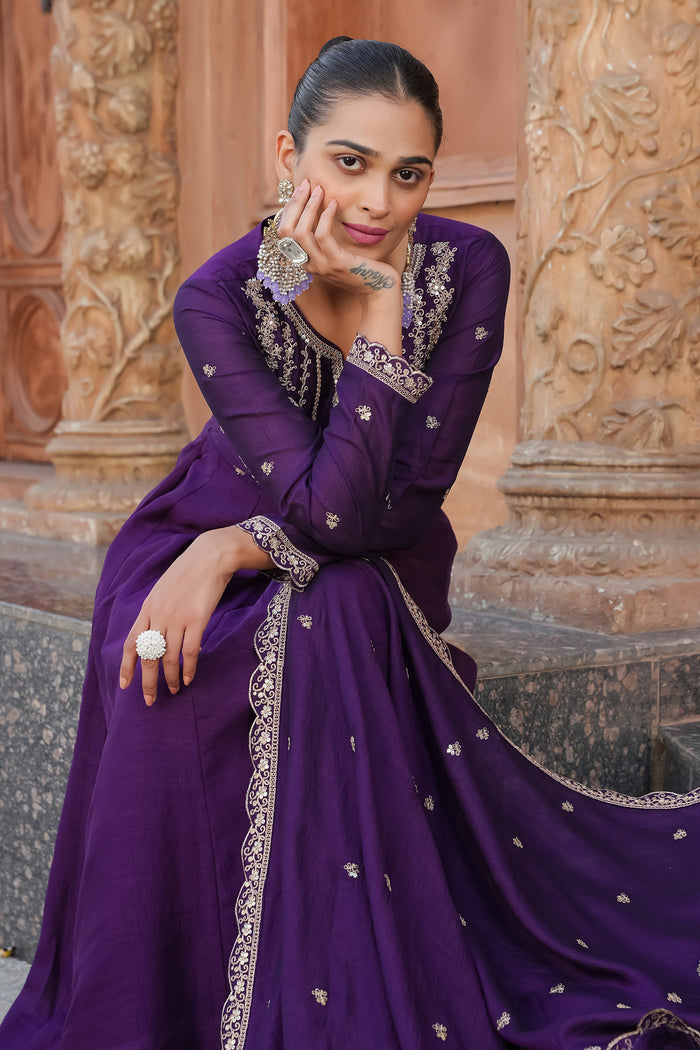 New Anarkali Kurta Set with Pant and Dupatta