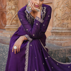 New Anarkali Kurta Set with Pant and Dupatta