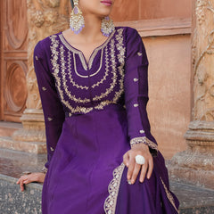 New Anarkali Kurta Set with Pant and Dupatta