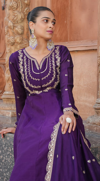 New Anarkali Kurta Set with Pant and Dupatta