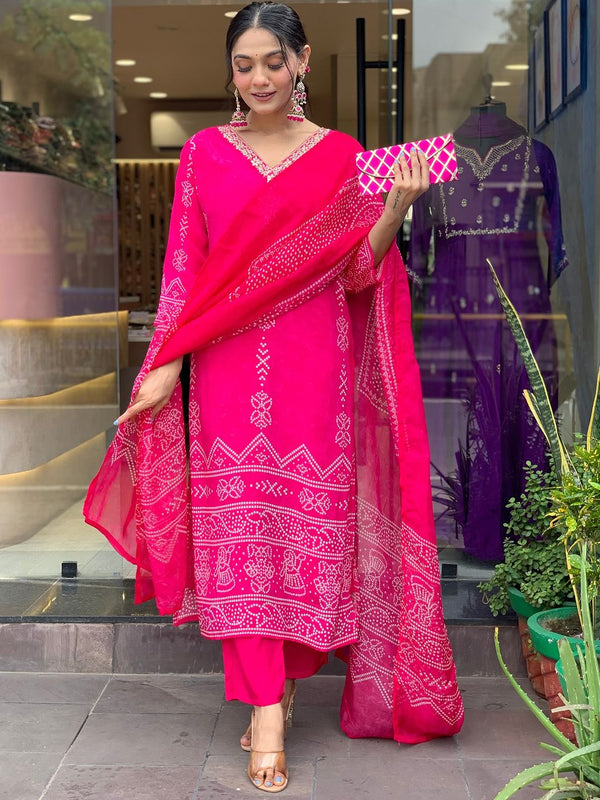Bandhej Printed Dresses For Women
