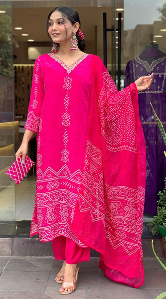 Bandhej Printed Dresses For Women