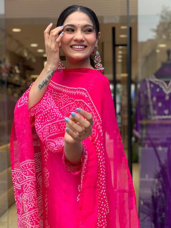 Bandhej Printed Dresses For Women