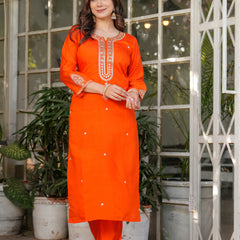Embroidered Straight Dresses