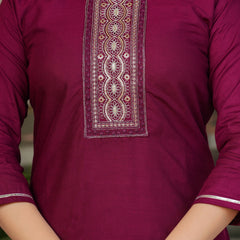Women's Ethnic Embroidered Dresses Set