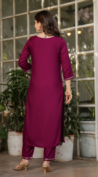 Women's Ethnic Embroidered Dresses Set