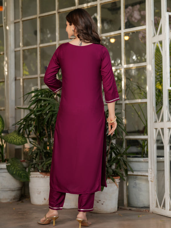 Women's Ethnic Embroidered Dresses Set