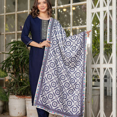 Women's Ethnic Embroidered Dresses Set