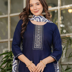 Women's Ethnic Embroidered Dresses Set
