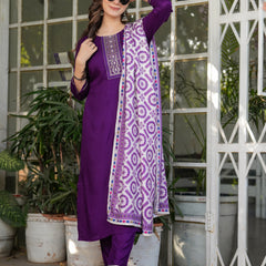Women's Ethnic Embroidered Dresses Set