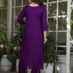 Women's Ethnic Embroidered Dresses Set