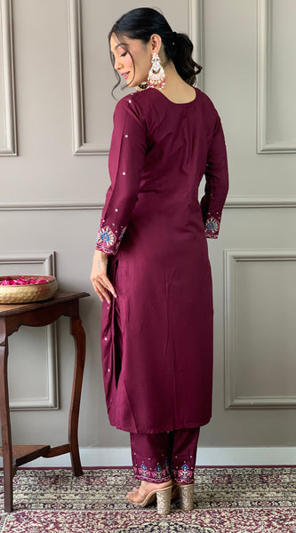 Embroidered with Ajrakh Dupatta Dresses