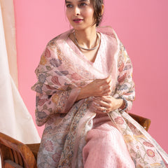 Blush Pink Hand-Embroidered Ethnic Dresses