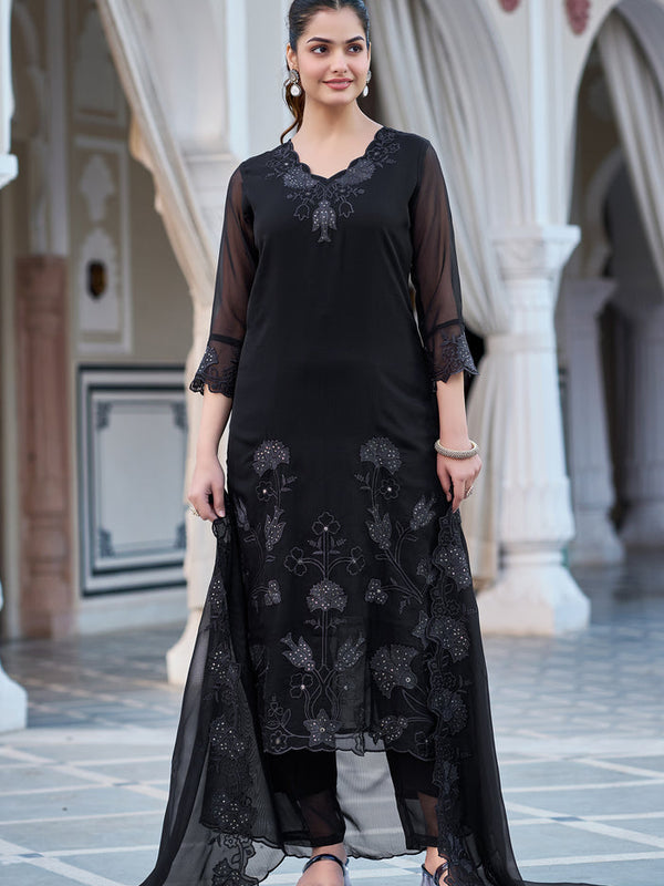 Embroidered Georgette Dresses