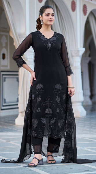 Embroidered Georgette Dresses