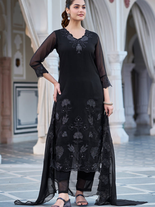 Embroidered Georgette Dresses