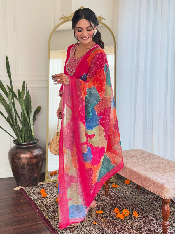 Trending Embroidered Work With Dupatta Dresses