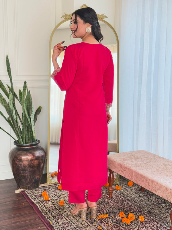 Trending Embroidered Work With Dupatta Dresses