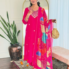 Trending Embroidered Work With Dupatta Dresses