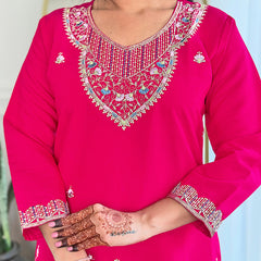 Trending Embroidered Work With Dupatta Dresses